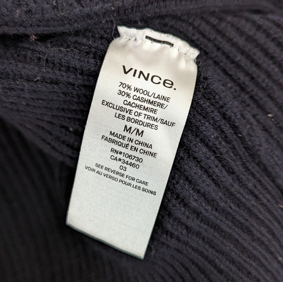 Vince Cropped Cashmere Wool Cardigan - Picture 5 of 6